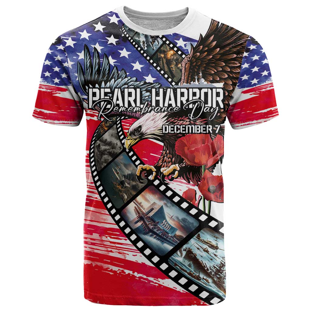 Pearl Harbor Remembrance Day Personalized T Shirt Lest We Forget - The Bald Eagle Remembers - Wonder Print Shop