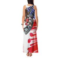 Pearl Harbor Remembrance Day Personalized Tank Maxi Dress Lest We Forget - The Bald Eagle Remembers - Wonder Print Shop
