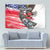 Pearl Harbor Remembrance Day Tapestry Lest We Forget - The Bald Eagle Remembers - Wonder Print Shop