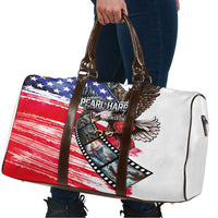 Pearl Harbor Remembrance Day Travel Bag Lest We Forget - The Bald Eagle Remembers - Wonder Print Shop