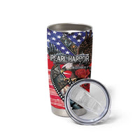 Pearl Harbor Remembrance Day Personalized Tumbler Cup Lest We Forget - The Bald Eagle Remembers - Wonder Print Shop
