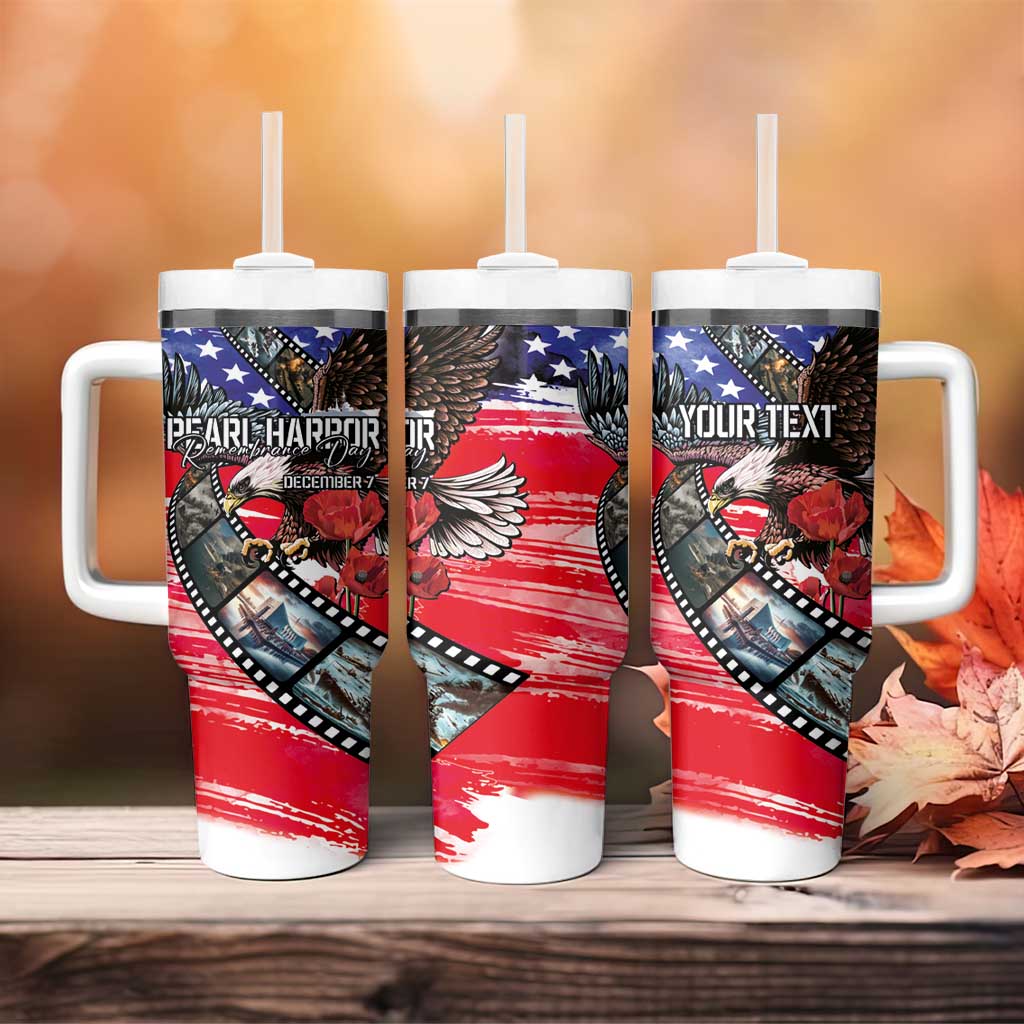 Pearl Harbor Remembrance Day Personalized Tumbler With Handle Lest We Forget - The Bald Eagle Remembers - Wonder Print Shop
