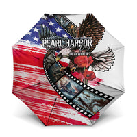 Pearl Harbor Remembrance Day Umbrella Lest We Forget - The Bald Eagle Remembers - Wonder Print Shop