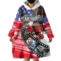 Pearl Harbor Remembrance Day Personalized Wearable Blanket Hoodie Lest We Forget - The Bald Eagle Remembers - Wonder Print Shop