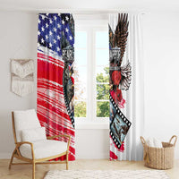 Pearl Harbor Remembrance Day Window Curtain Lest We Forget - The Bald Eagle Remembers - Wonder Print Shop