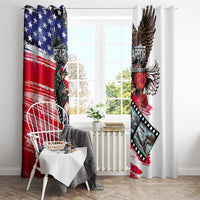 Pearl Harbor Remembrance Day Window Curtain Lest We Forget - The Bald Eagle Remembers - Wonder Print Shop