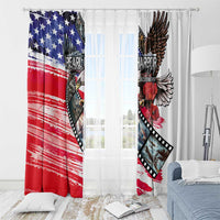 Pearl Harbor Remembrance Day Window Curtain Lest We Forget - The Bald Eagle Remembers - Wonder Print Shop