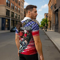 Pearl Harbor Remembrance Day Personalized Zipper Polo Shirt Lest We Forget - The Bald Eagle Remembers - Wonder Print Shop
