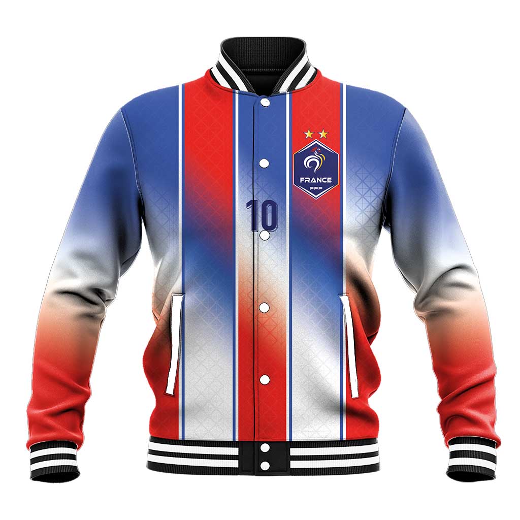 Custom France National Football Baseball Jacket Paris Architecture-Inspired Geometry - Wonder Print Shop