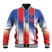 Custom France National Football Baseball Jacket Paris Architecture-Inspired Geometry - Wonder Print Shop