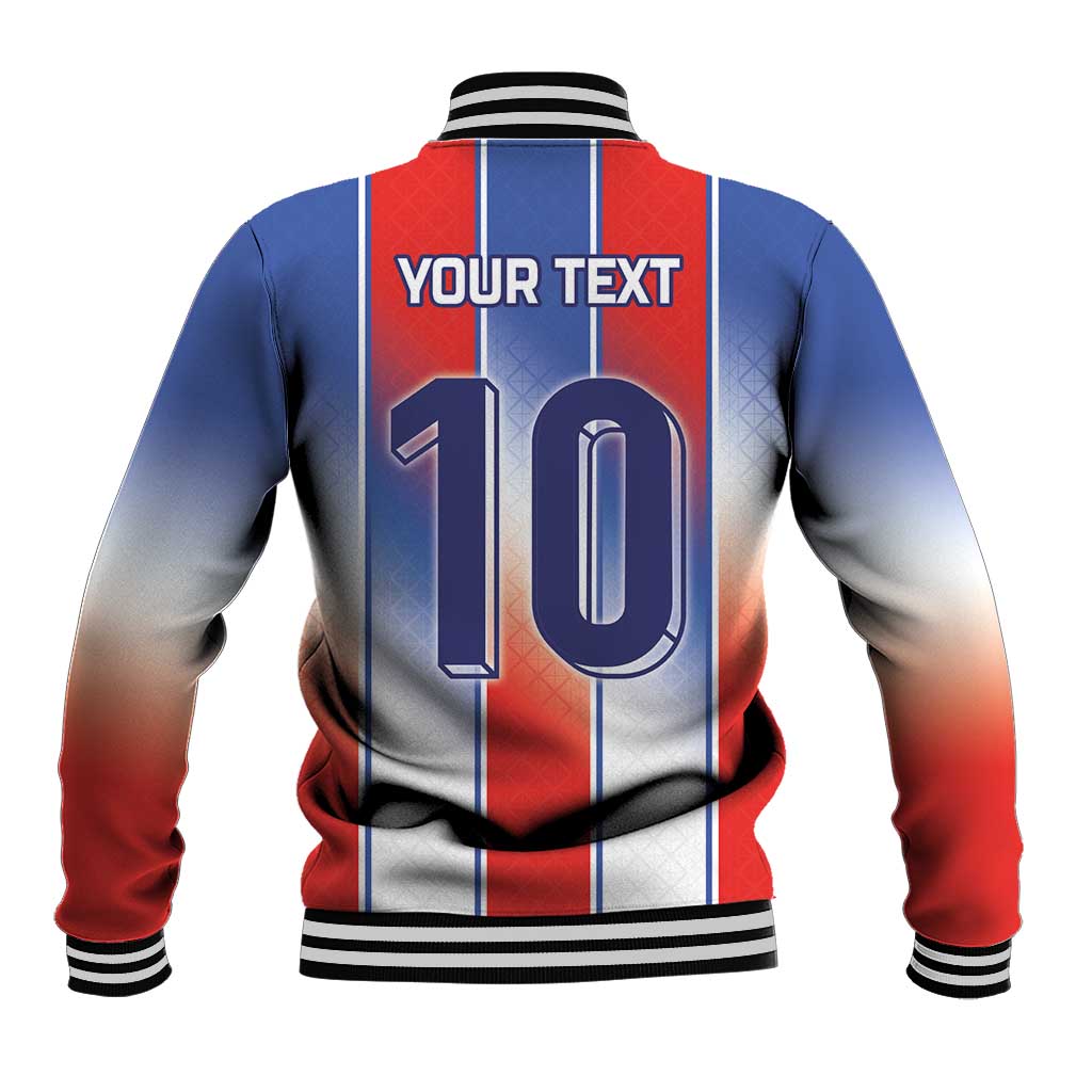 Custom France National Football Baseball Jacket Paris Architecture-Inspired Geometry - Wonder Print Shop