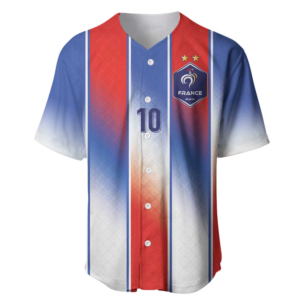 Custom France National Football Baseball Jersey Paris Architecture-Inspired Geometry - Wonder Print Shop