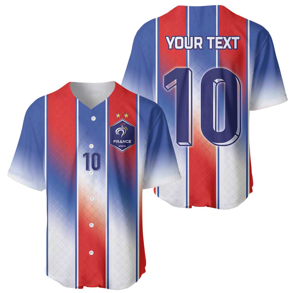 Custom France National Football Baseball Jersey Paris Architecture-Inspired Geometry - Wonder Print Shop