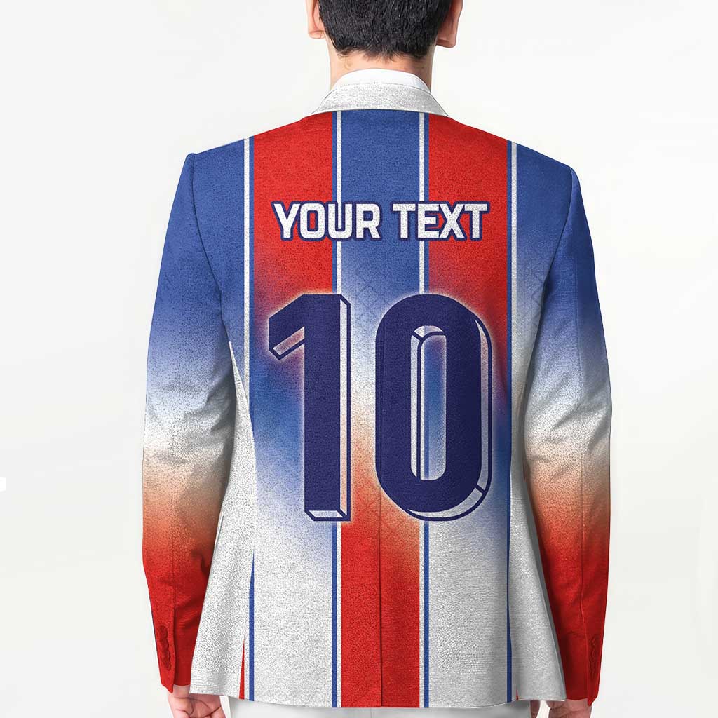 Custom France National Football Blazer Paris Architecture-Inspired Geometry - Wonder Print Shop