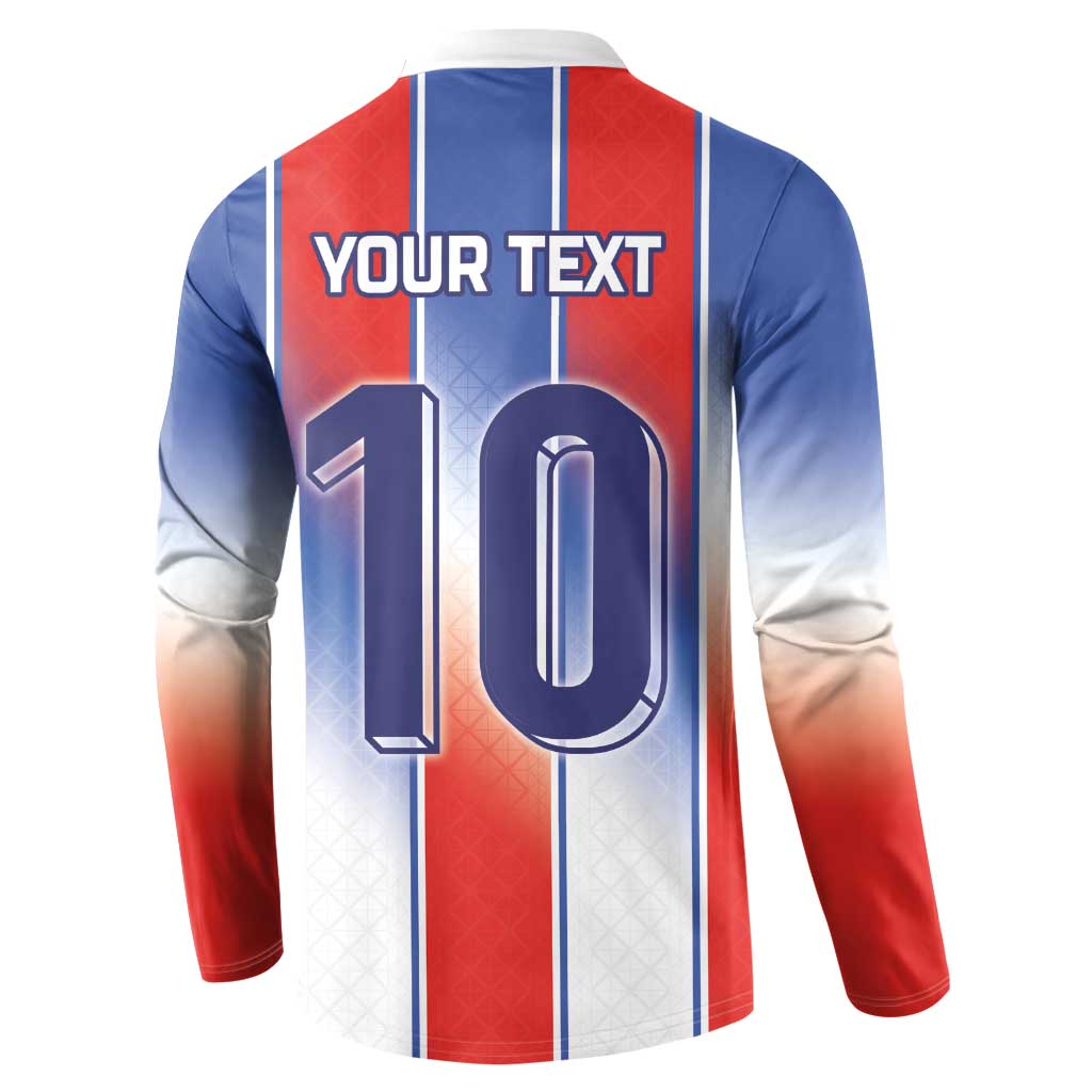 Custom France National Football Button Sweatshirt Paris Architecture-Inspired Geometry - Wonder Print Shop