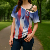 Custom France National Football Cross Shoulder Shirt Paris Architecture-Inspired Geometry - Wonder Print Shop