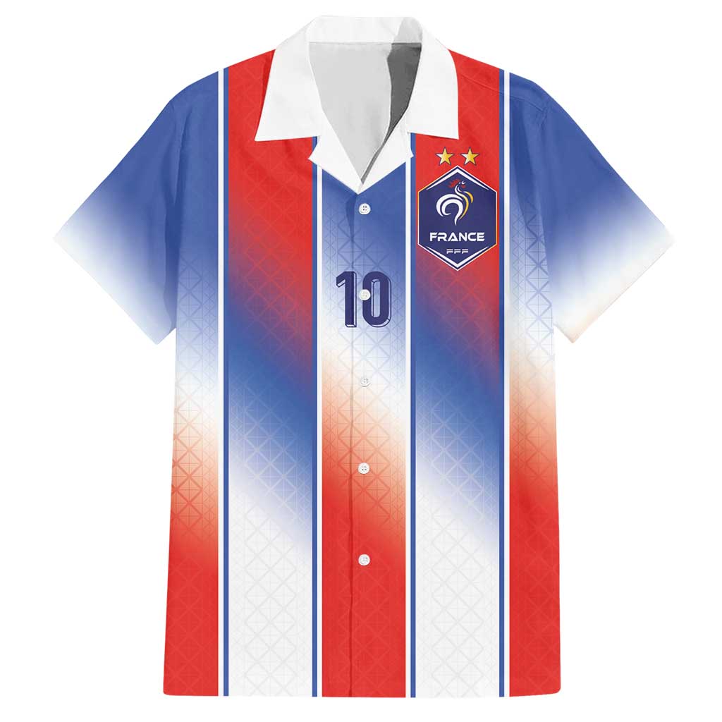 Custom France National Football Hawaiian Shirt Paris Architecture-Inspired Geometry - Wonder Print Shop