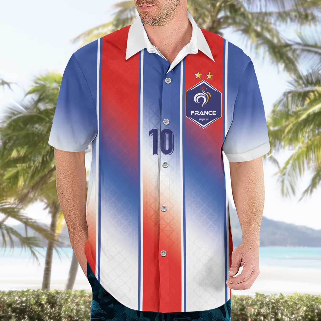 Custom France National Football Hawaiian Shirt Paris Architecture-Inspired Geometry - Wonder Print Shop