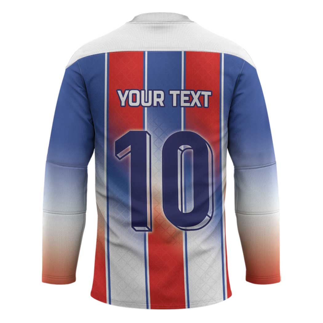 Custom France National Football Hockey Jersey Paris Architecture-Inspired Geometry - Wonder Print Shop