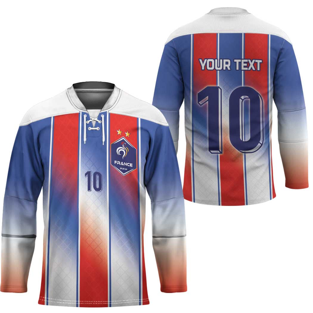 Custom France National Football Hockey Jersey Paris Architecture-Inspired Geometry - Wonder Print Shop