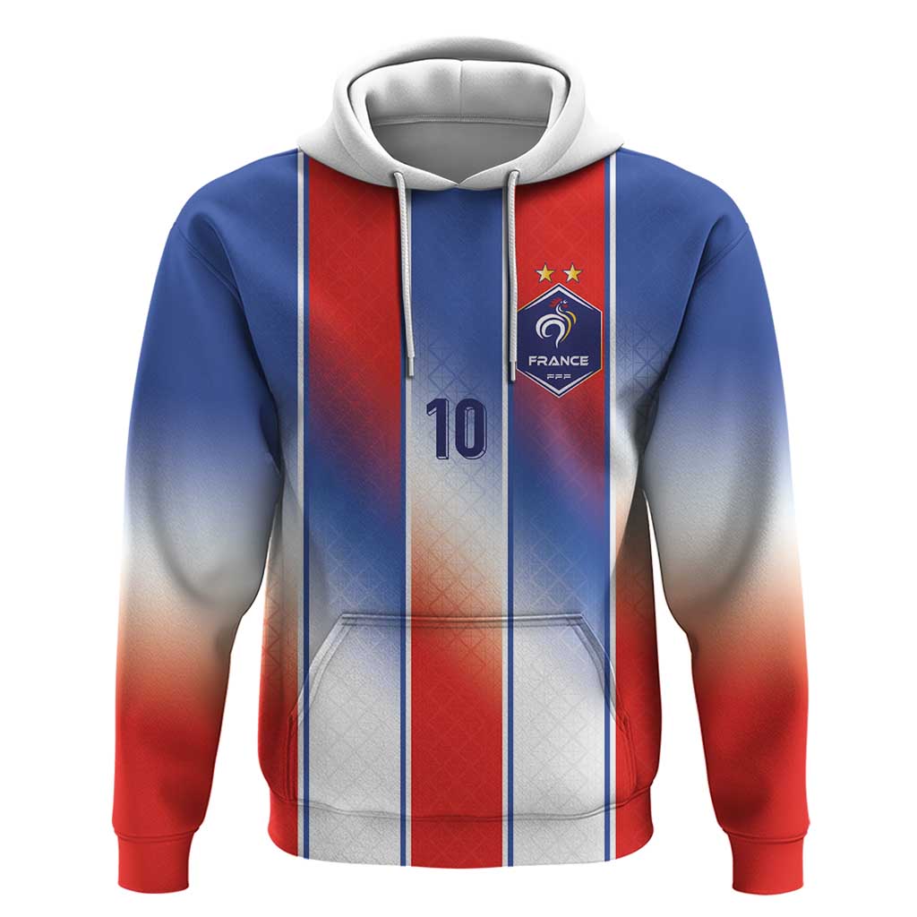 Custom France National Football Hoodie Paris Architecture-Inspired Geometry - Wonder Print Shop