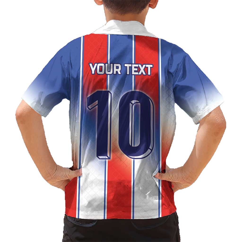 Custom France National Football Kid Hawaiian Shirt Paris Architecture-Inspired Geometry - Wonder Print Shop