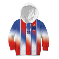 Custom France National Football Kid Hoodie Paris Architecture-Inspired Geometry - Wonder Print Shop