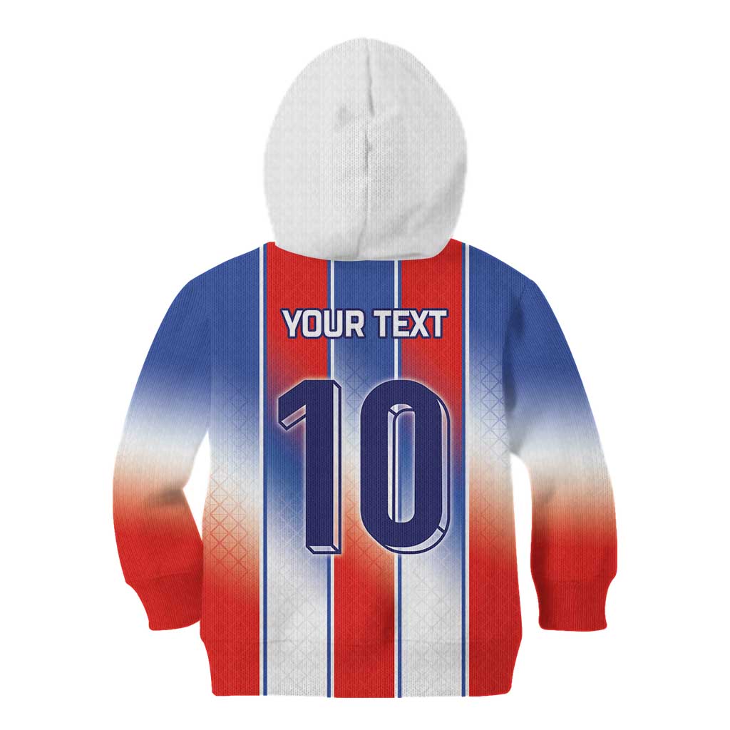 Custom France National Football Kid Hoodie Paris Architecture-Inspired Geometry - Wonder Print Shop