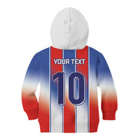 Custom France National Football Kid Hoodie Paris Architecture-Inspired Geometry - Wonder Print Shop