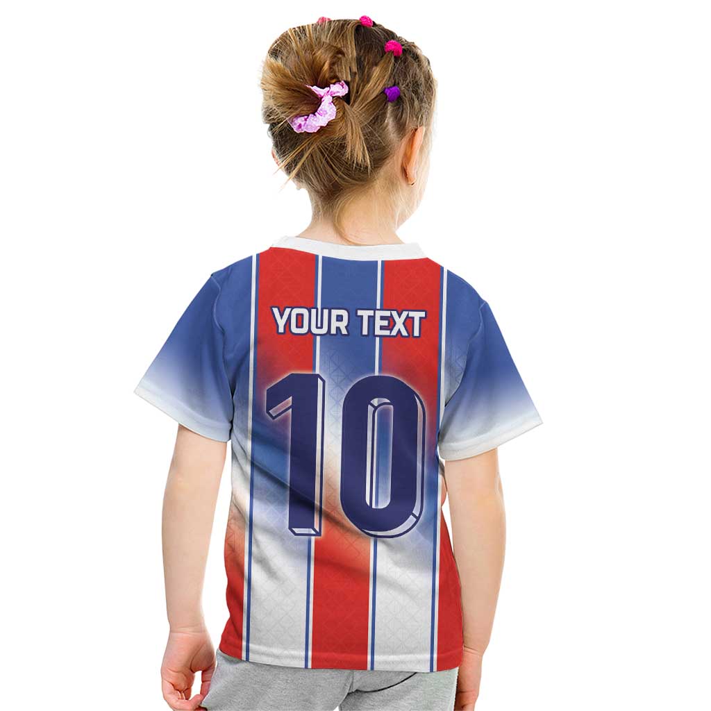 Custom France National Football Kid T Shirt Paris Architecture-Inspired Geometry - Wonder Print Shop