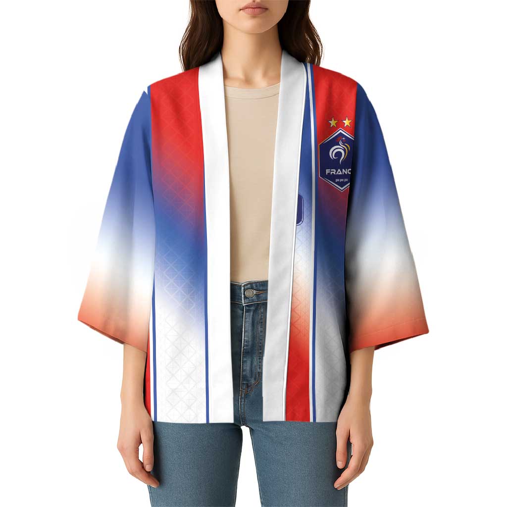 Custom France National Football Kimono Paris Architecture-Inspired Geometry - Wonder Print Shop