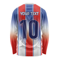 Custom France National Football Long Sleeve Shirt Paris Architecture-Inspired Geometry - Wonder Print Shop