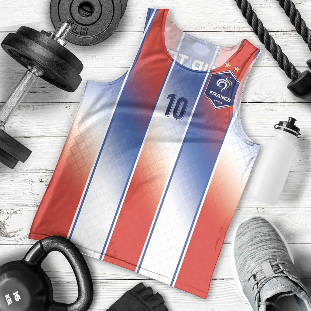 Custom France National Football Men Tank Top Paris Architecture-Inspired Geometry - Wonder Print Shop