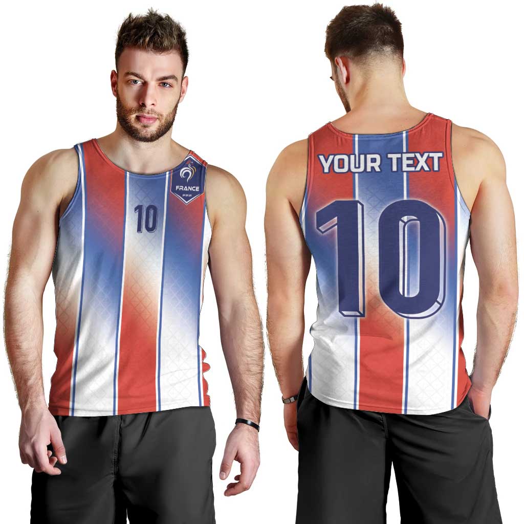 Custom France National Football Men Tank Top Paris Architecture-Inspired Geometry - Wonder Print Shop