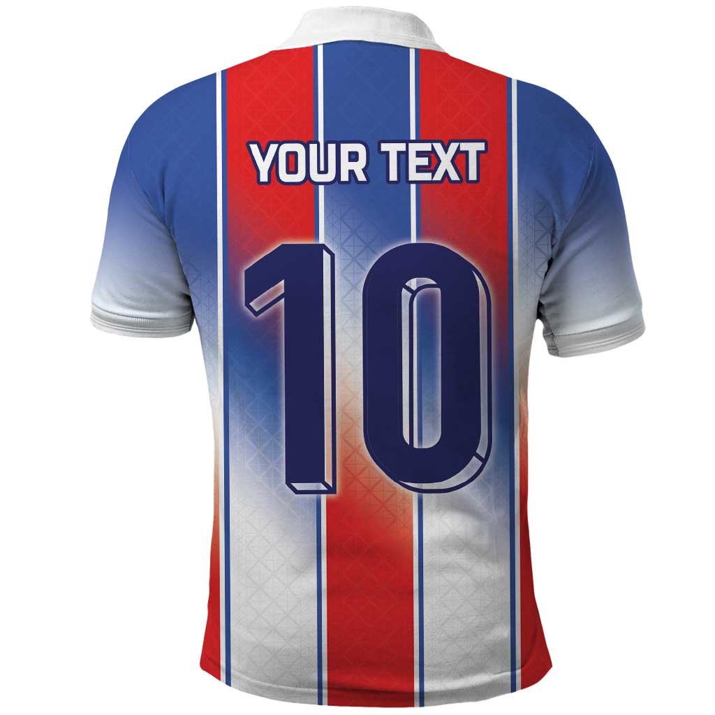 Custom France National Football Polo Shirt Paris Architecture-Inspired Geometry - Wonder Print Shop