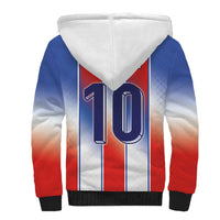 Custom France National Football Sherpa Hoodie Paris Architecture-Inspired Geometry - Wonder Print Shop