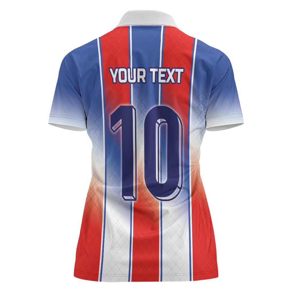 Custom France National Football Women Polo Shirt Paris Architecture-Inspired Geometry - Wonder Print Shop