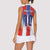 Custom France National Football Women Sleeveless Polo Shirt Paris Architecture-Inspired Geometry - Wonder Print Shop