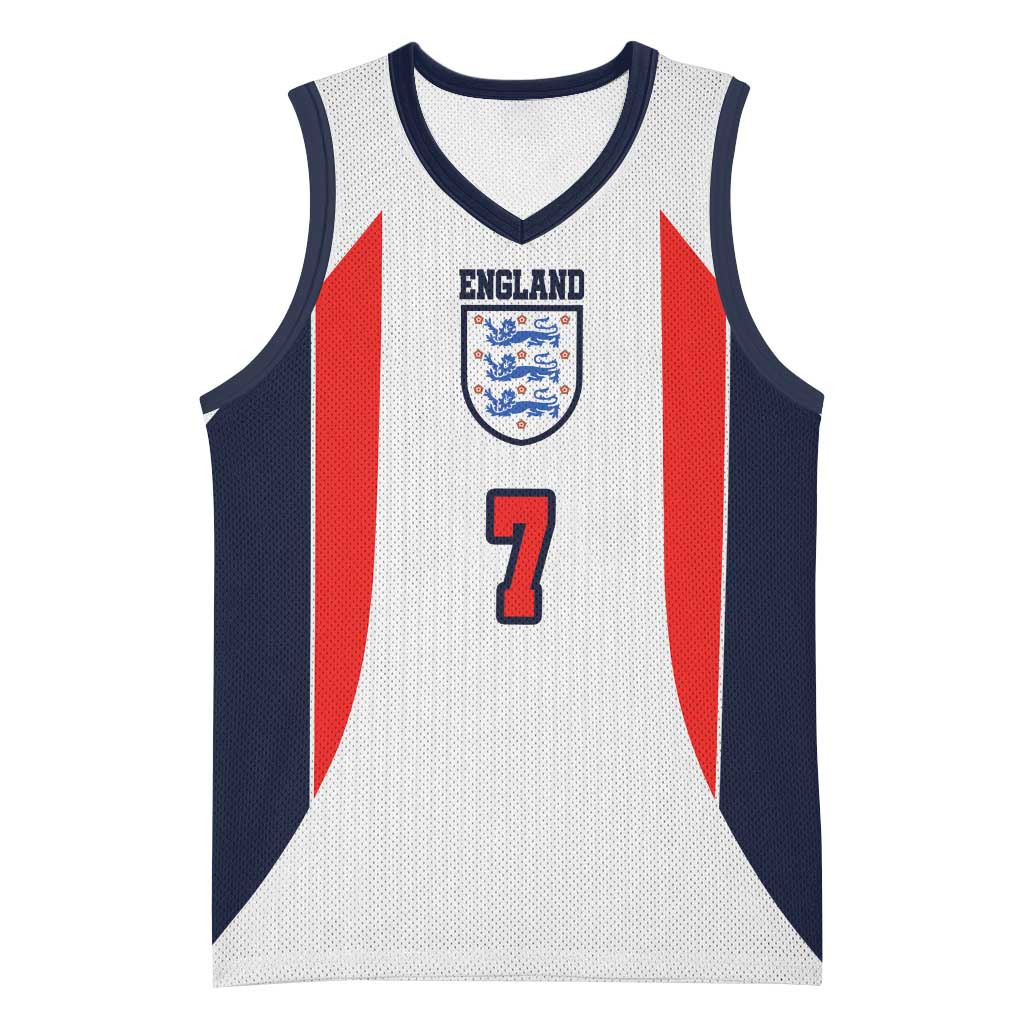 Custom England National Football Basketball Jersey Retro Style-Inspired 1998 - Wonder Print Shop