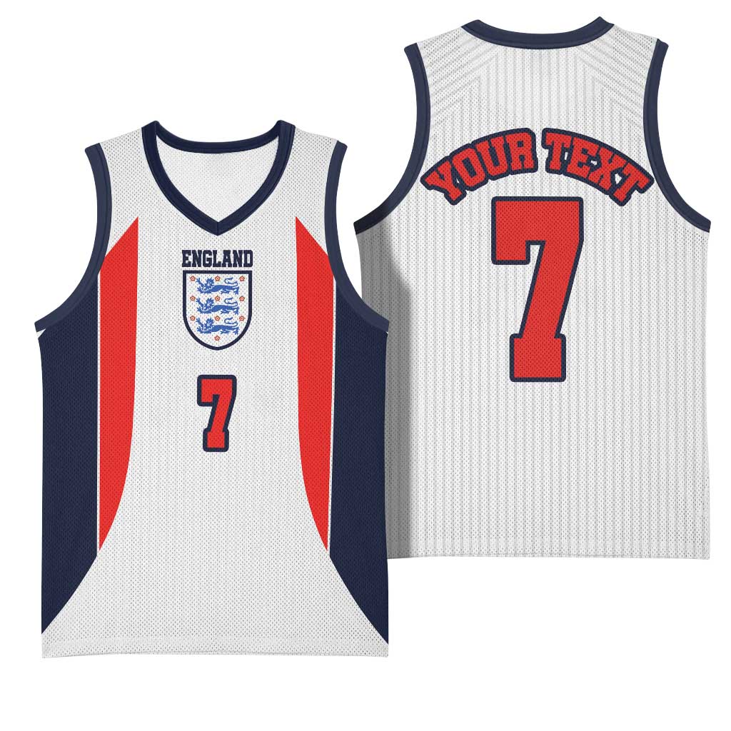 Custom England National Football Basketball Jersey Retro Style-Inspired 1998 - Wonder Print Shop