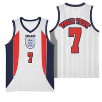 Custom England National Football Basketball Jersey Retro Style-Inspired 1998 - Wonder Print Shop