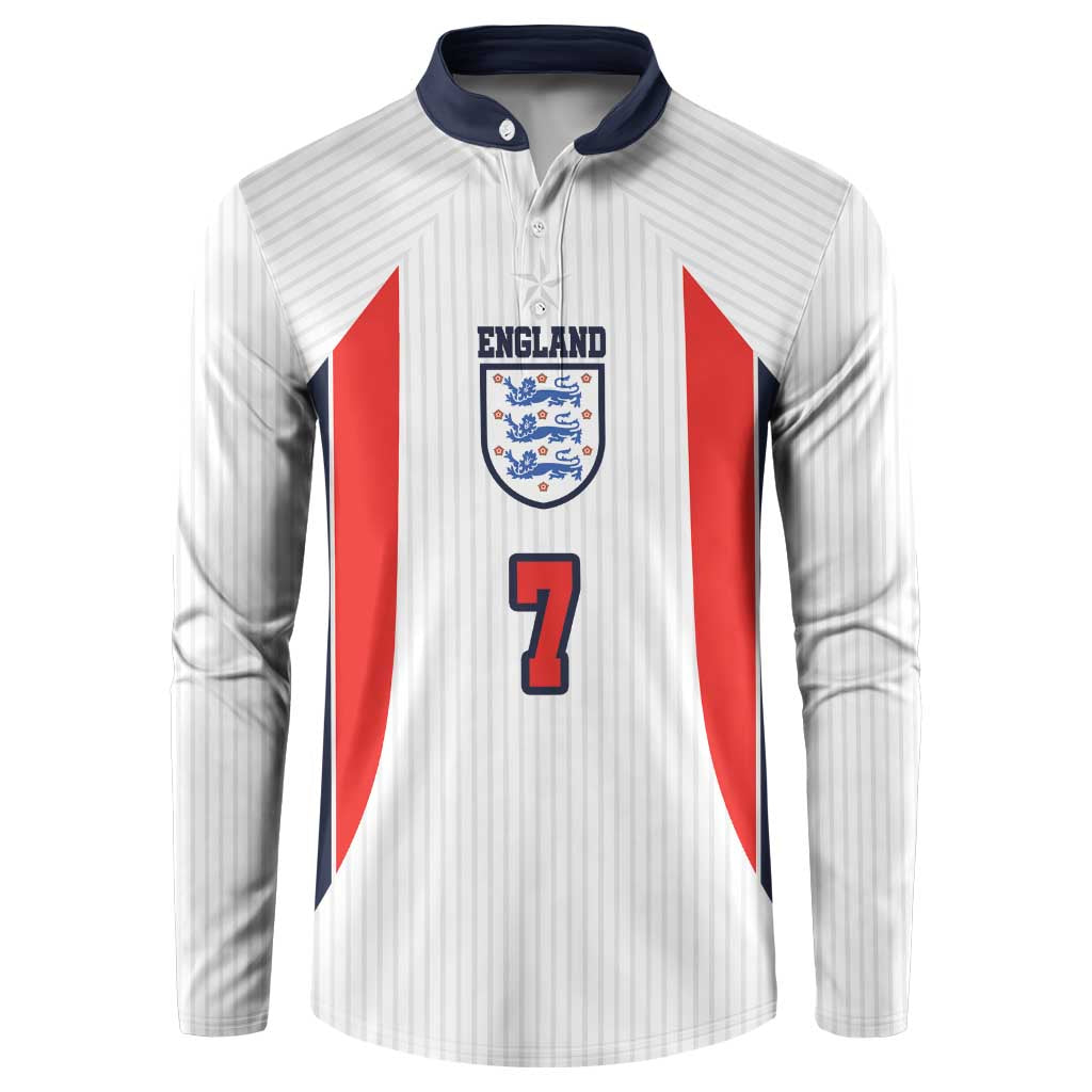 Custom England National Football Button Sweatshirt Retro Style-Inspired 1998 - Wonder Print Shop