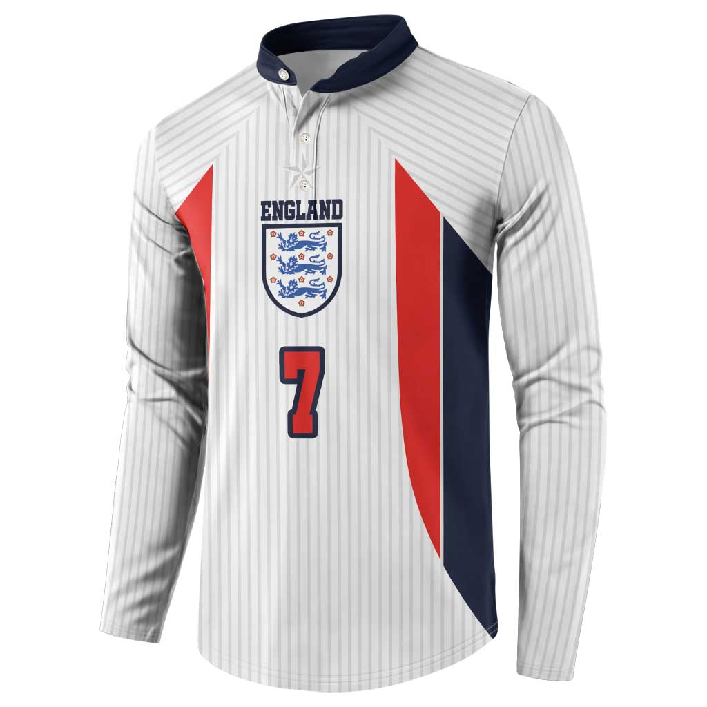 Custom England National Football Button Sweatshirt Retro Style-Inspired 1998 - Wonder Print Shop
