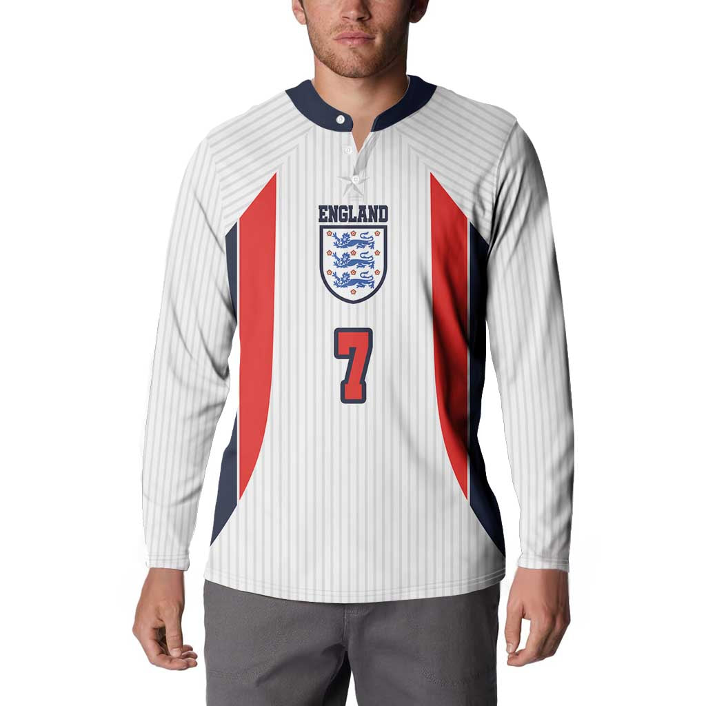 Custom England National Football Button Sweatshirt Retro Style-Inspired 1998 - Wonder Print Shop
