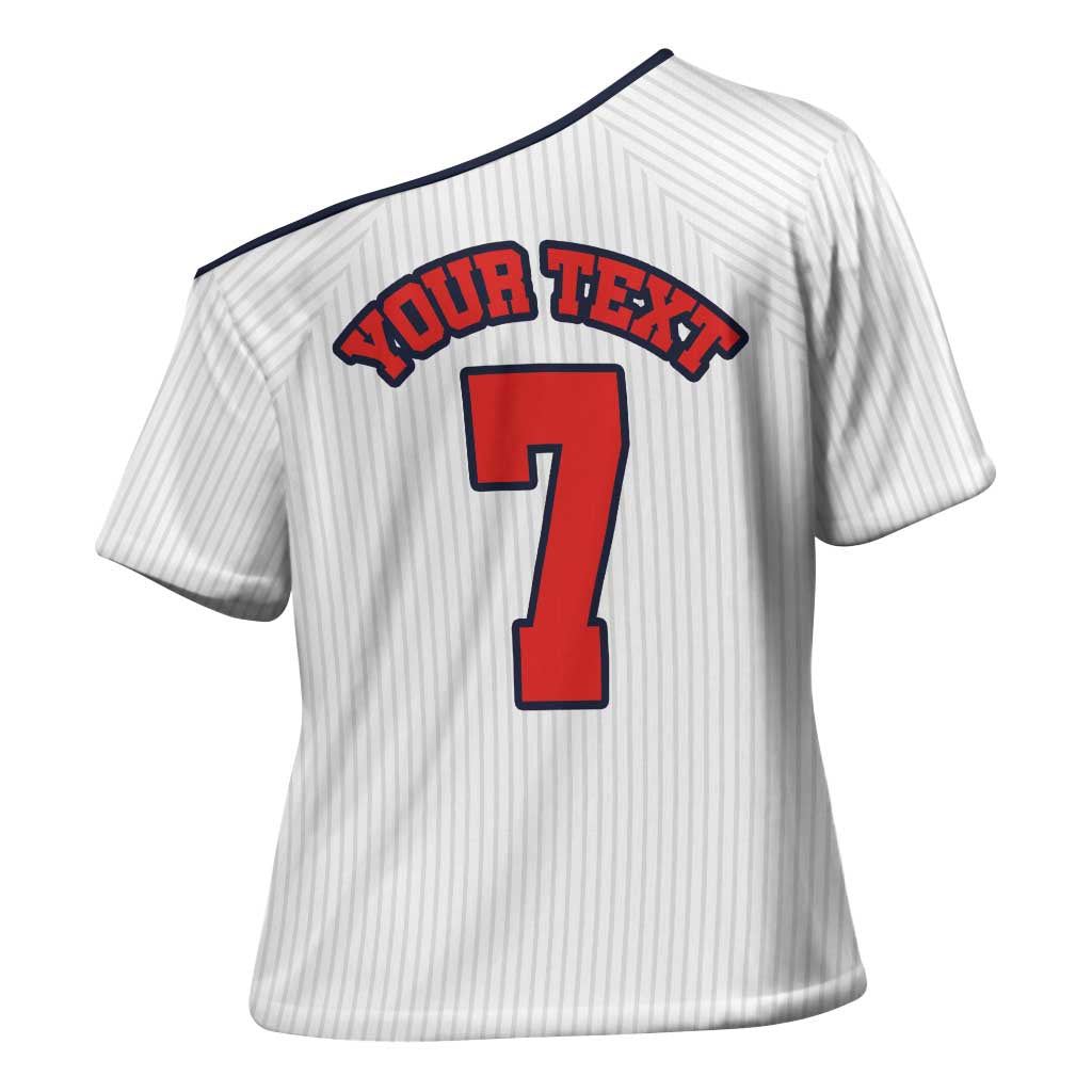 Custom England National Football Cross Shoulder Shirt Retro Style-Inspired 1998 - Wonder Print Shop