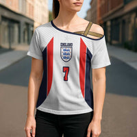 Custom England National Football Cross Shoulder Shirt Retro Style-Inspired 1998 - Wonder Print Shop