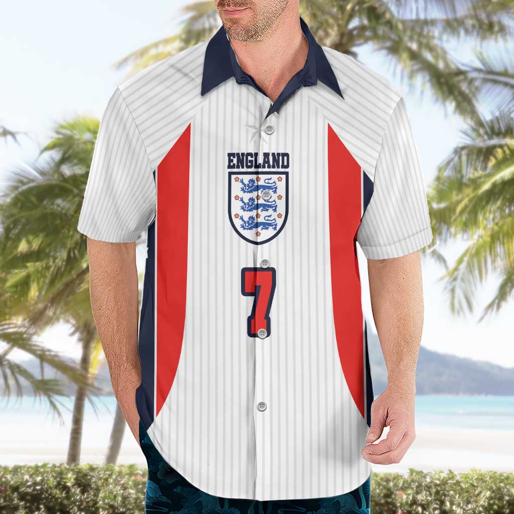 Custom England National Football Hawaiian Shirt Retro Style-Inspired 1998 - Wonder Print Shop