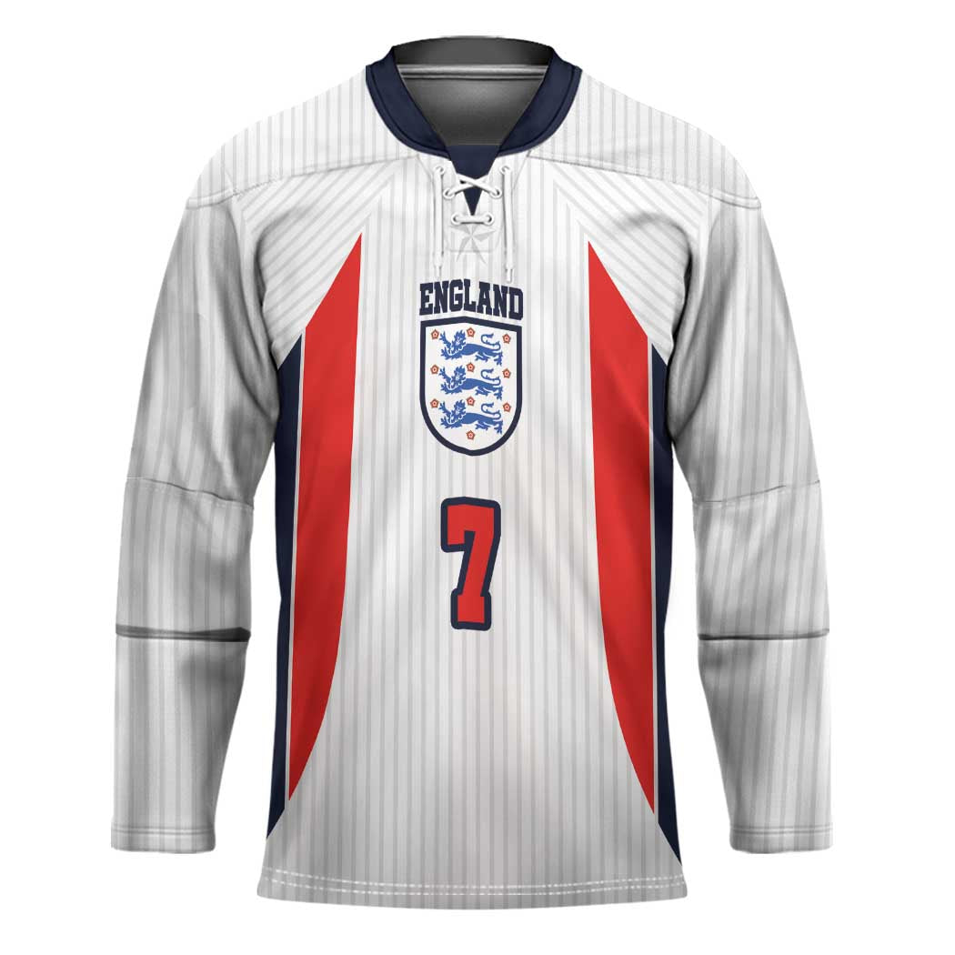Custom England National Football Hockey Jersey Retro Style-Inspired 1998 - Wonder Print Shop