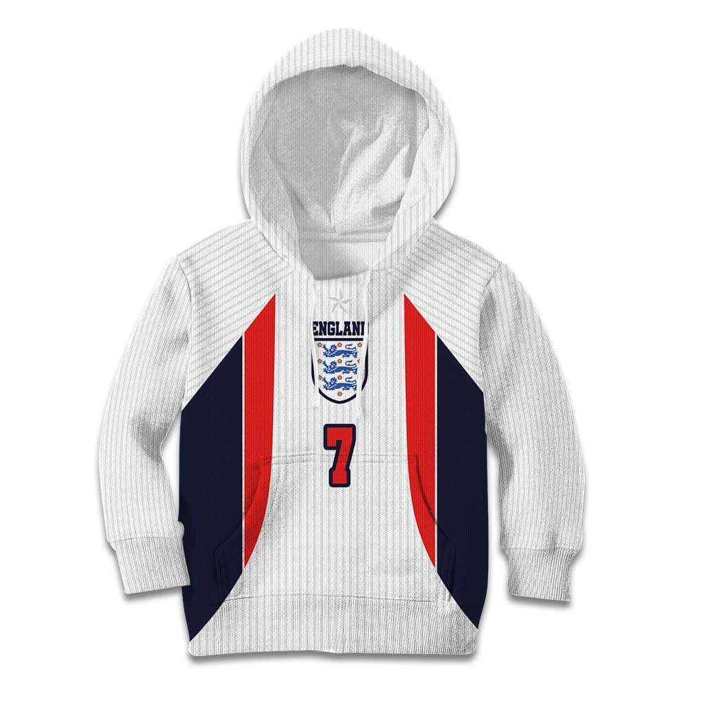 Custom England National Football Kid Hoodie Retro Style-Inspired 1998 - Wonder Print Shop