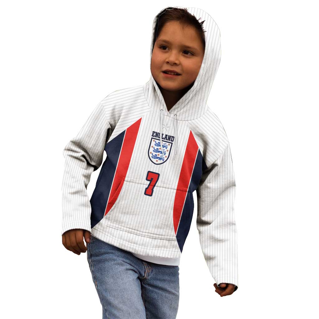 Custom England National Football Kid Hoodie Retro Style-Inspired 1998 - Wonder Print Shop